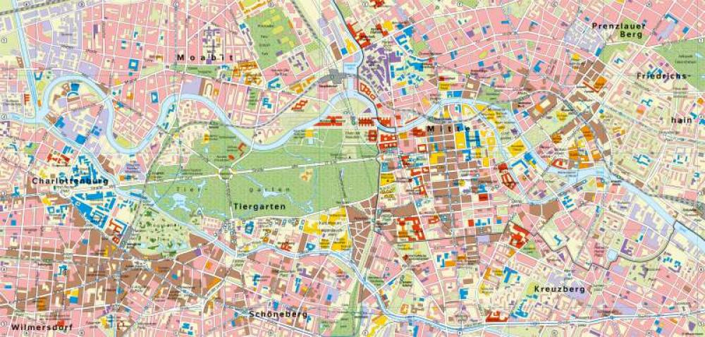 Bild der Karte Berlin - Bundeshauptstadt - Deutschland - Berlin - Bundeshauptstadt
