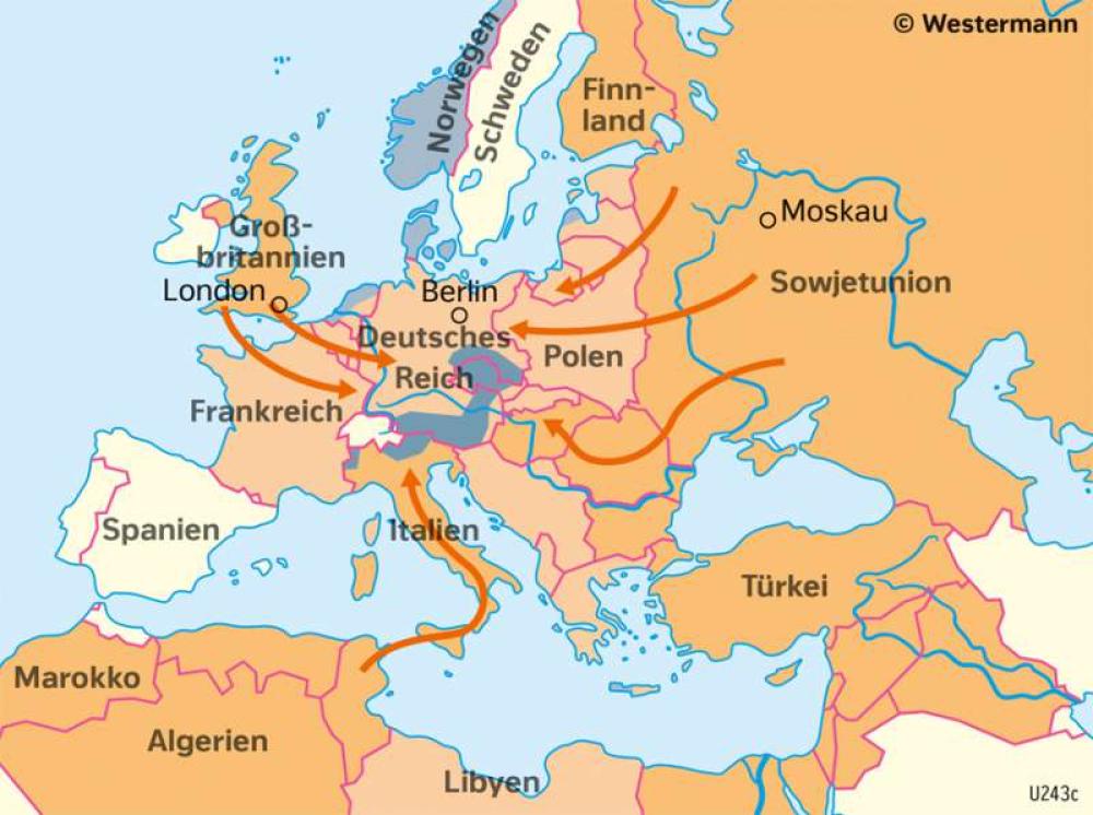 Europa - Der Verlauf des Zweiten Weltkrieges-978-3-14-100380-2-216-1-3