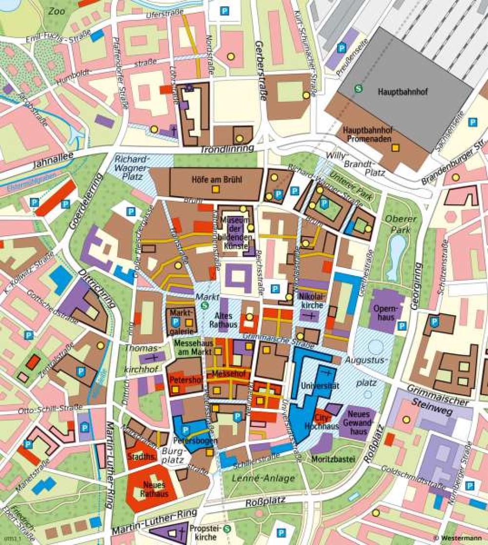 Bild der Karte Leipzig - Innenstadtentwicklung - Sachsen - Sachsen - Tourismus