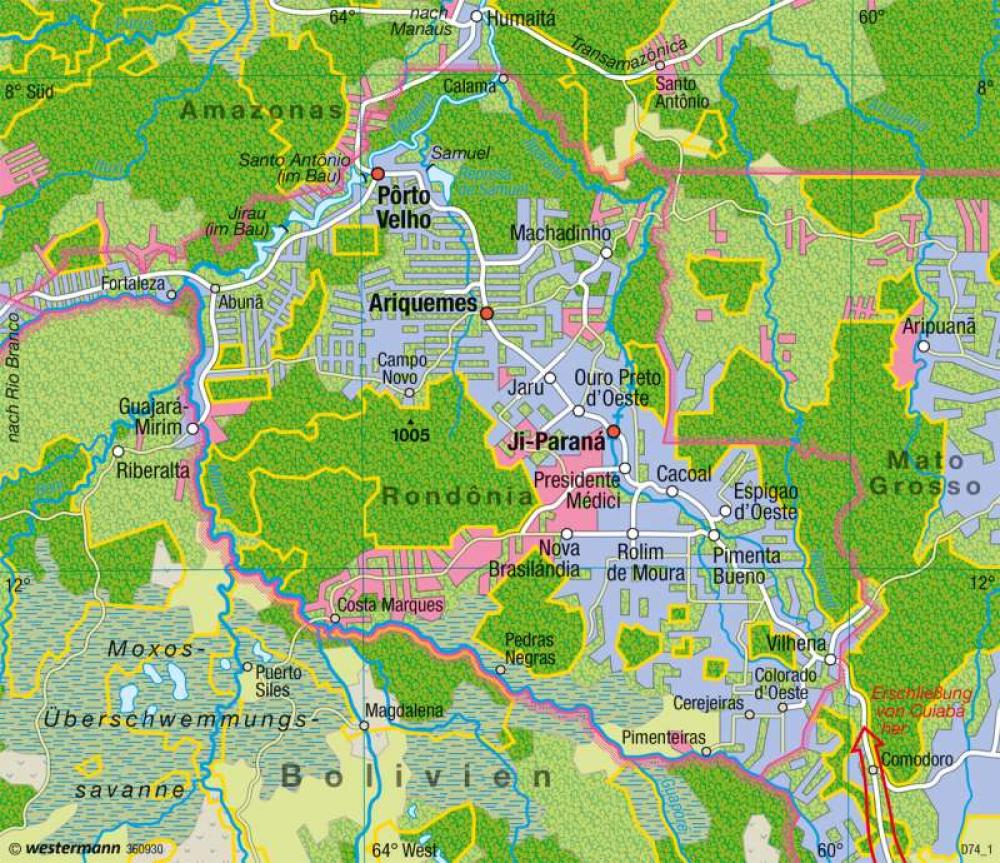 Rondônia Agrarkolonisation978314100803623751 Diercke.de