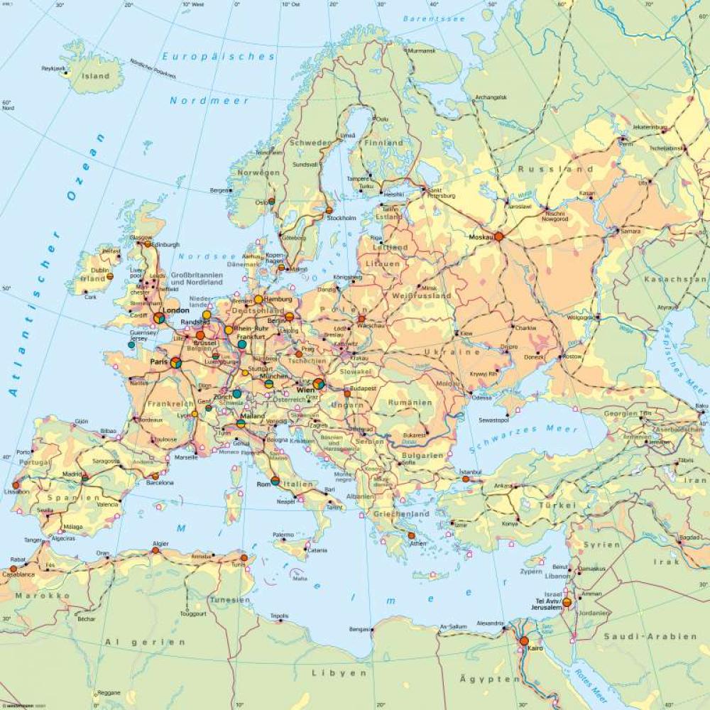 Bild der Karte Europa - Wirtschaft heute - Europa - Europa - Wirtschaft