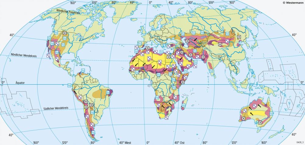 Bild der Karte Erde - Desertifikation (Wüstenbildung) - Erde - Desertifikation