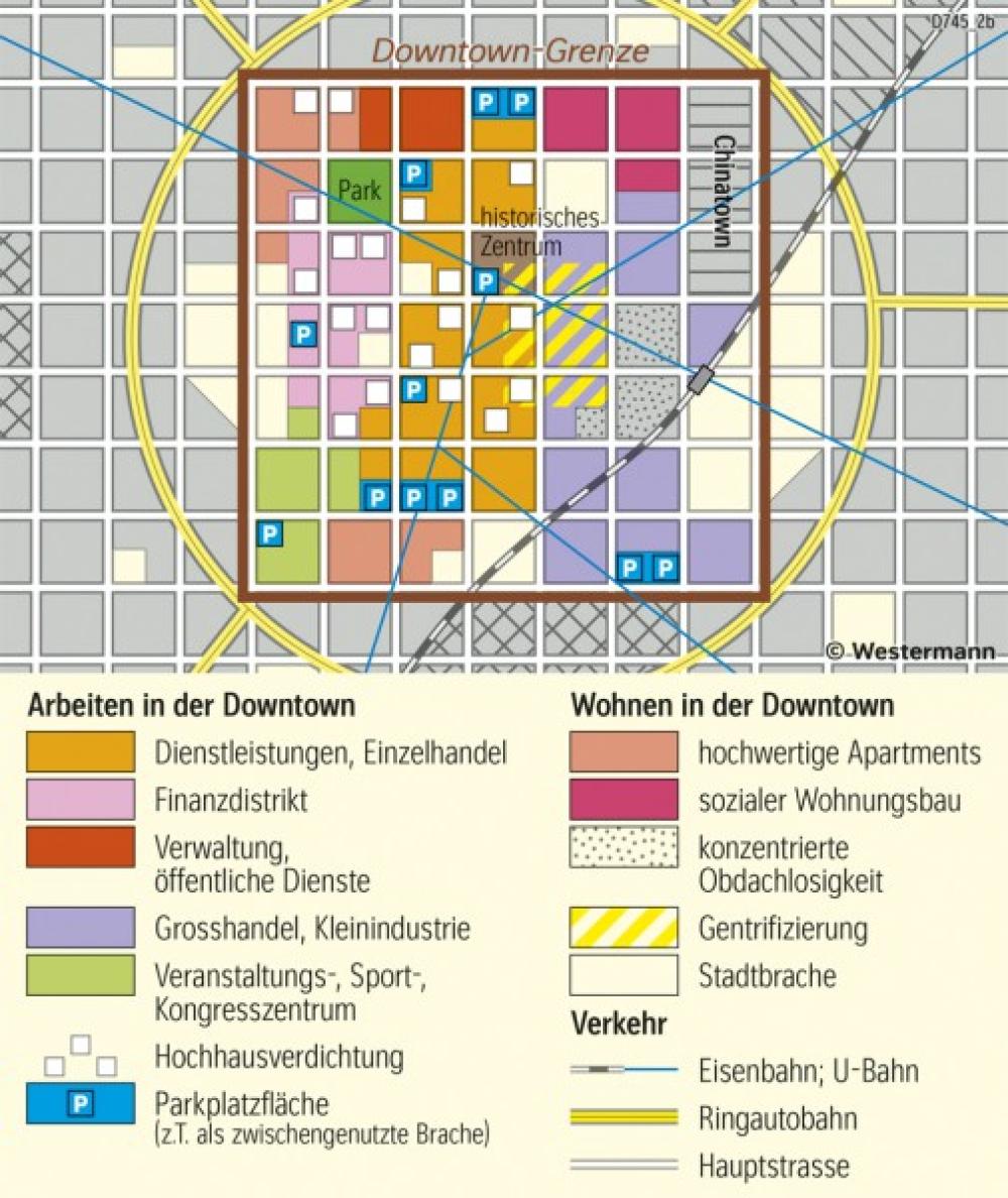 Modell der nordamerikanischen Stadt-978-3-14-100919-4-205-4-2 | Diercke.de
